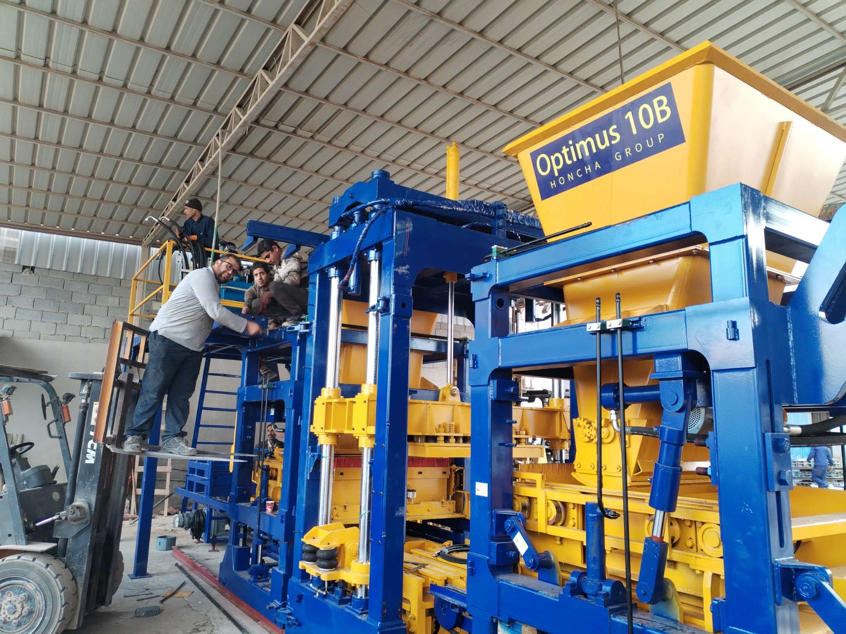 Optimus 10B Block Forming Machine